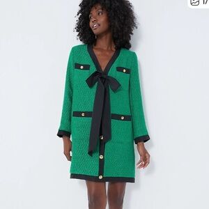 Pomander Place Emerald and Black Dress